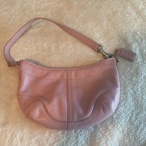 Coach pink leather small purse